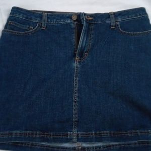 Blue Jean skirt with attached  shorts.